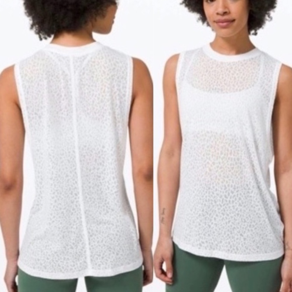 Lululemon All Yours Boyfriend Tank Veil Size 6 NWT